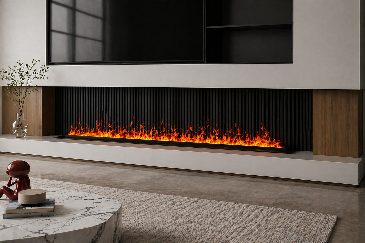 Modern Linear Electric Fireplace