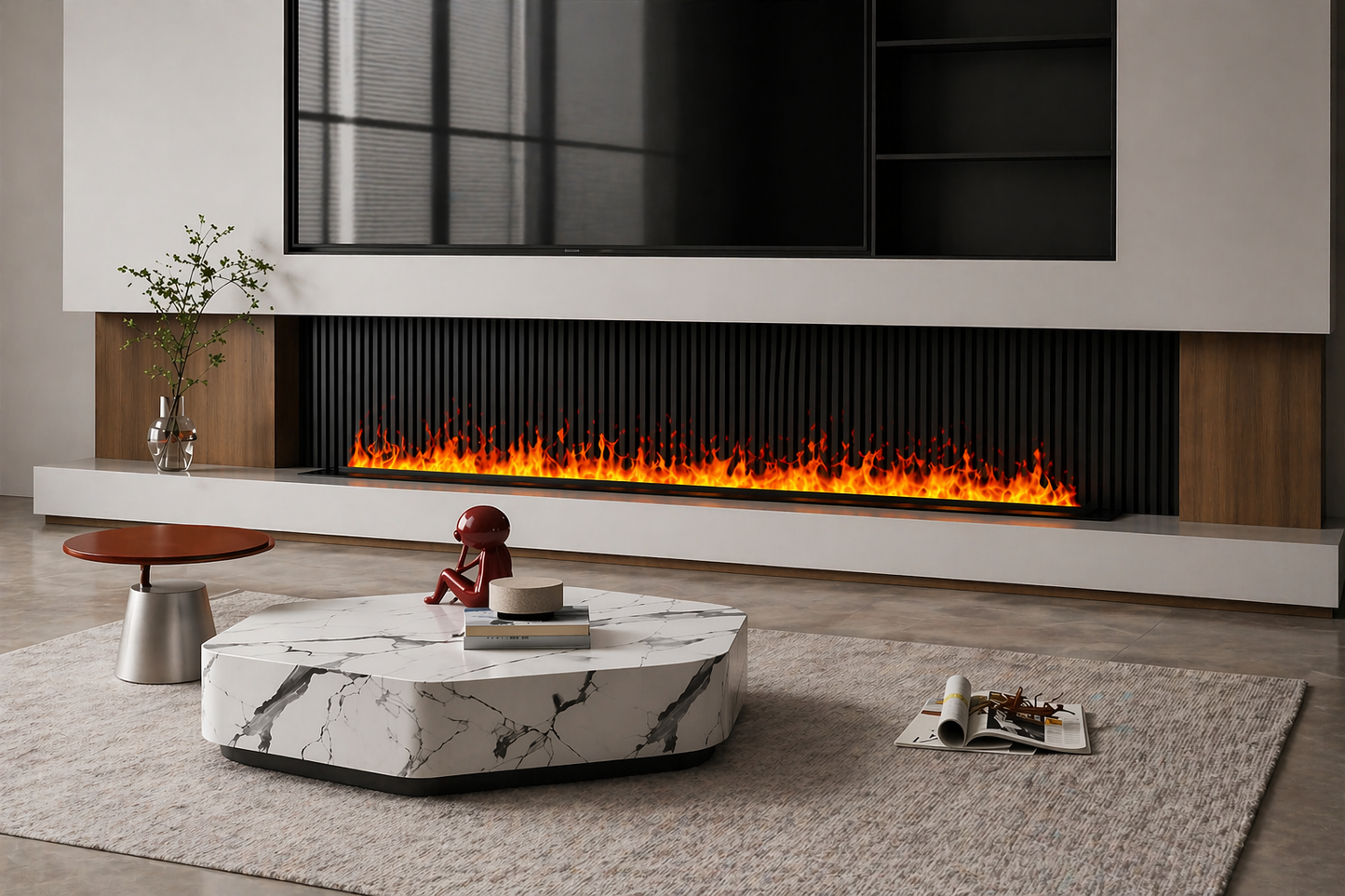 Modern Linear Electric Fireplace