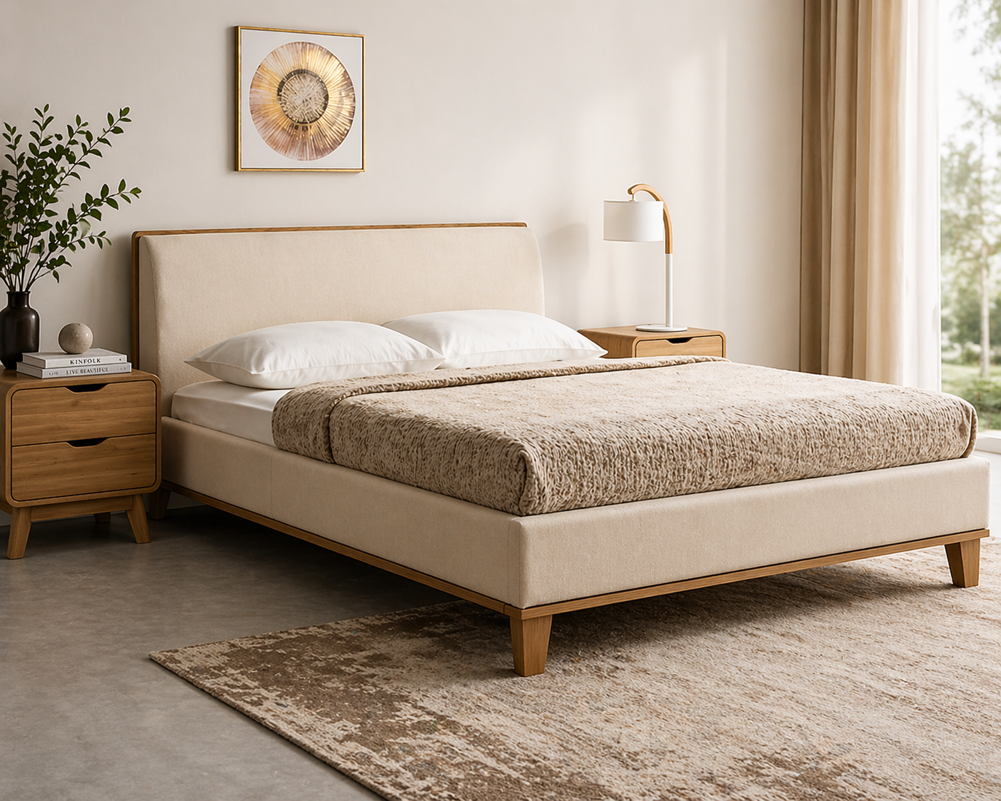 Modern Upholstered Platform Bed
