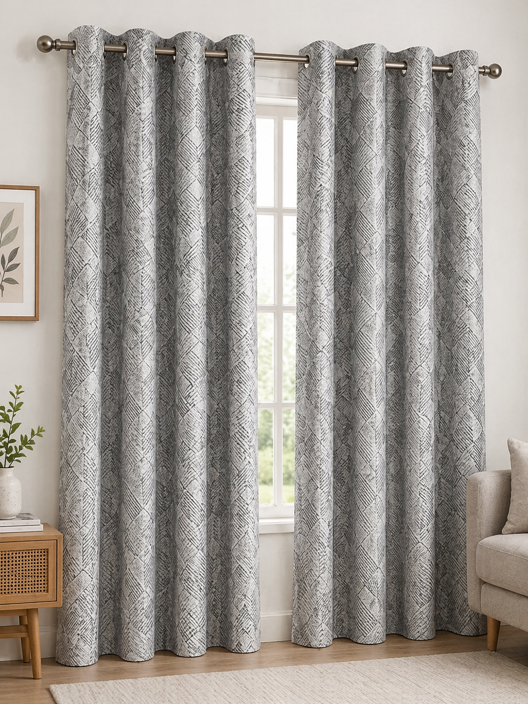 Modern Patterned Blackout Curtains
