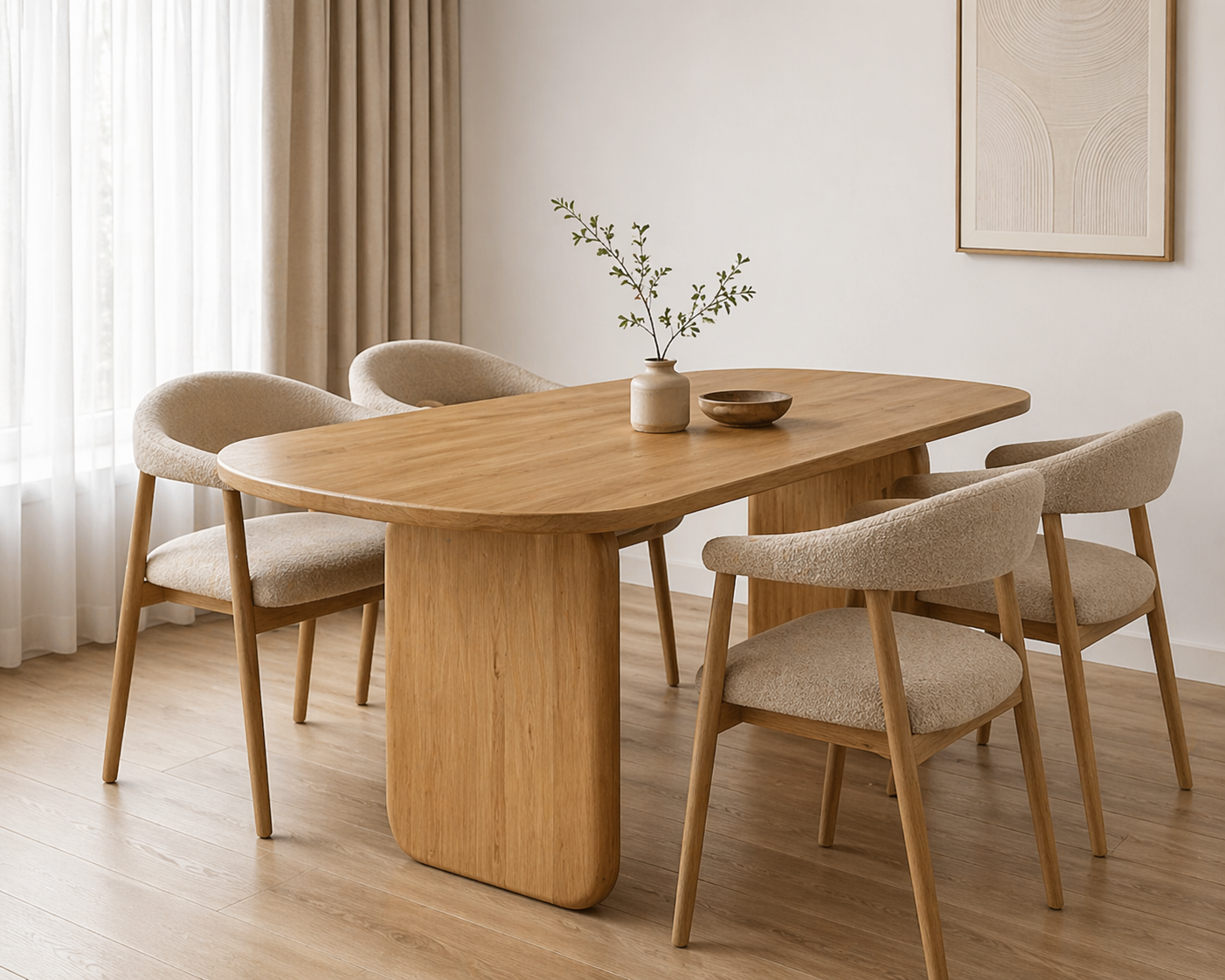 Modern Solid Wood Dining Table